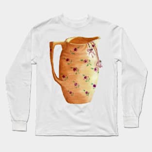 Pitcher with purple cyclamen Long Sleeve T-Shirt